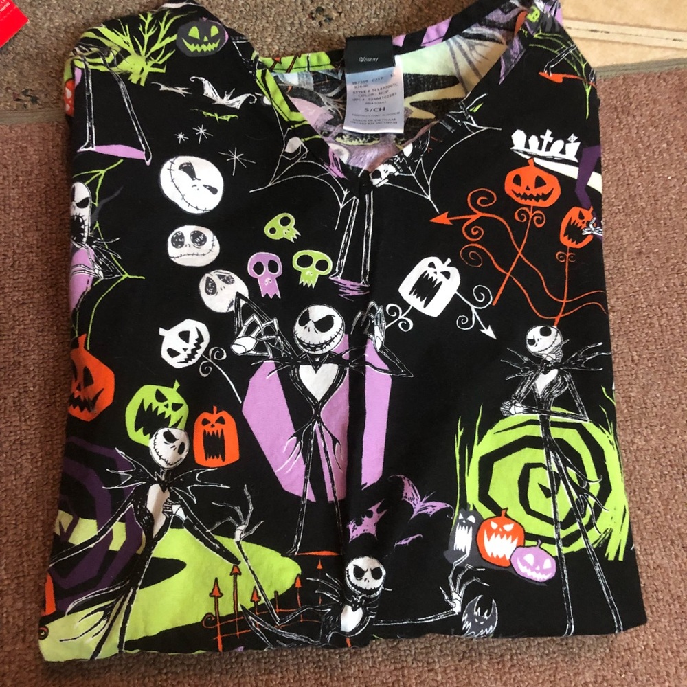 The Nightmare Before Christmas scrub top